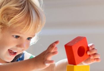 Preschool child playing